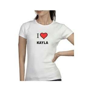  Kayla I Love Kayla Womens Tshirt SIZE ADULT MEDIUM 