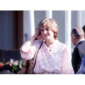 Lady Diana Spencer Attending Polo at Windsor Pink Top   Princess Diana 