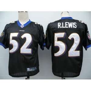  R.lewis #52 Black NFL New Baltimore Ravens Jersey Sz48 