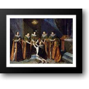  Louis XIII Receiving Henri dOrleans 28x22 Framed Art 