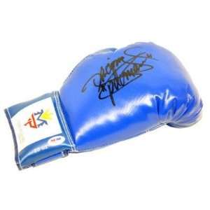 Manny Pacquiao Signed Autographed Blue Boxing Glove Psa/dna #q28957 