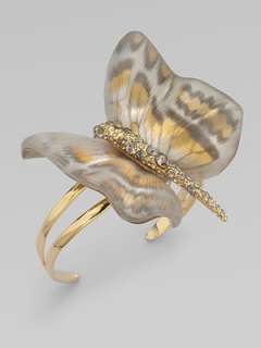 Alexis Bittar   Zanzibar Butterfly Bracelet/Amber    