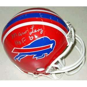 Marv Levy Autographed Mini Helmet   HOF   Autographed NFL Mini Helmets