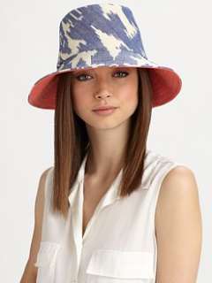 Eugenia Kim   Toby Reversible Linen Bucket Hat