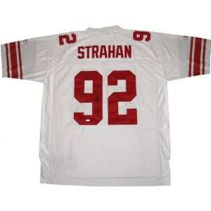 Michael Strahan New York Giants Autographed White Reebok Premier 