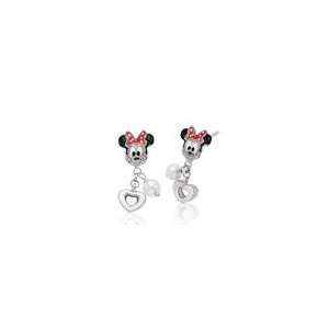 Childs Enamel Minnie Mouse with Red Bow and Cultured Freshwater Pearl 