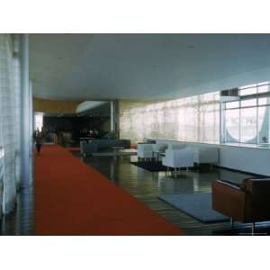  Lobby of Oscar Niemeyers Three Tower Square Photographic 