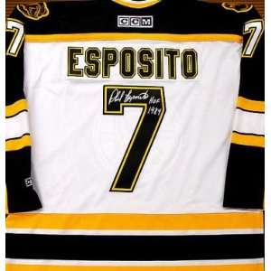 Phil Esposito Signed Uniform   Boston Bruins