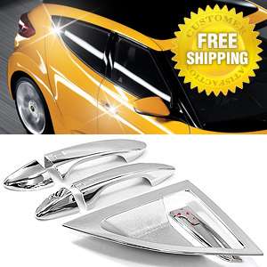 Chrome Door Handle Cover Molding For 2011 2012 HYUNDAI VELOSTER  