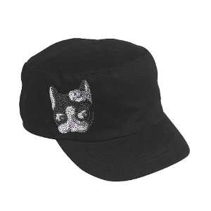  Rebecca Bonbon Bulldog Sequin Black Cadet Hat Everything 