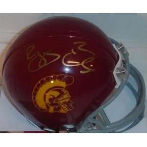 Reggie Bush Memorabilia Signed USC Trojans Riddell Replica Mini Helmet