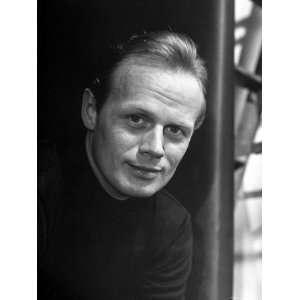  Actor Richard Widmark Posing for a Picture Stretched 