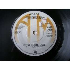  RITA COOLIDGE Words UK 7 45 Rita Coolidge Music