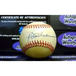 Rod Carew Autographed Baseball   Clearance Yellowed