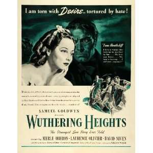  1939 Ad Wuthering Heights Film Movie Samuel Goldwyn Merle 