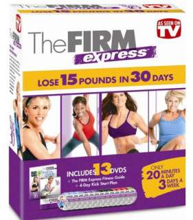 THE FIRM EXPRESS GET THIN IN 30 DAYS 13 DVD SET NEW  
