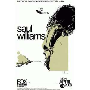  Saul Williams Boulder 2008 Original Concert Poster MINT 