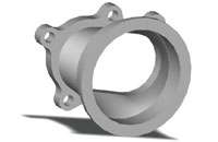 CNC Machined Flanges from solids on both ends for max durability.
