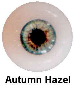 Eyeco Soft Glass Flat Doll eyes 15mm Autumn Hazel  