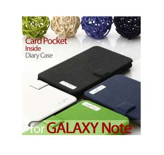   ] SAMSUNG Galaxy Note/N7000/i717 AT&T leather FLIP Case   blue  