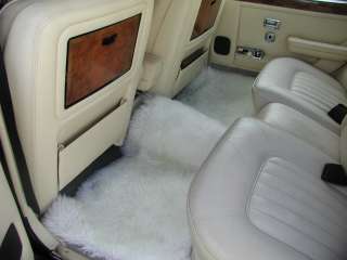  New White ELEGANT CARS ORIGINAL Genuine Sheepskin Floor Mats lot of 4