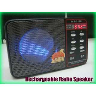 LED USB SD FM Radio Speaker for  PSP iphone4 ipod PC  