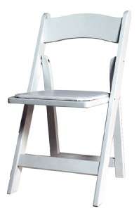 Commercial White Resin Folding Chair (Sale)  