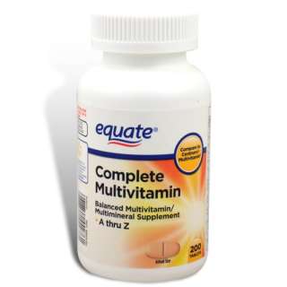 Equate, Complete Multivitamin Multimineral, 200 Tablets  