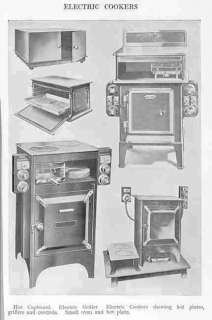 FOOD ELECTRIC COOKERS. 1920s Tec  Vintage print.1923  