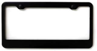Plain BLACK Metal Blank Car License Plate Frame  