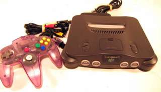 Nintendo 64 N64 Black Video Game Console System + More Jumper Pak L@@K 