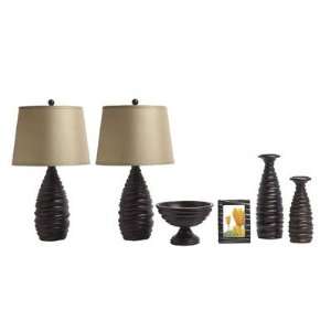  Tracey 6 Piece Accessory Package in Espresso Gold