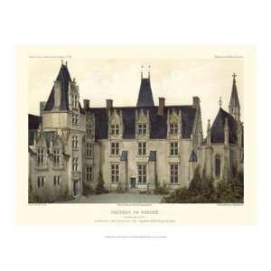 Petite French Chateaux VIII by Victor Petit. size 16 inches width by 