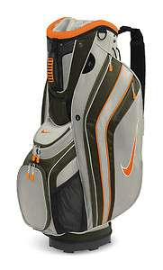 New NIKE SPORT CART Golf Bag   GRANITE/SAFETY ORANGE/SMOKE  