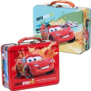   By Tin Box Company Disney Cars 2 Tin Box Carry All 