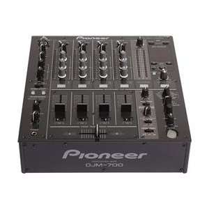    700 4 Channel Digital DJ mixer with Effects (Black) 