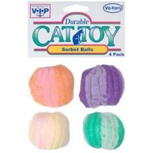 Vo Toys Kitty Sorbet Balls 4 pack Assorted Cat Toy