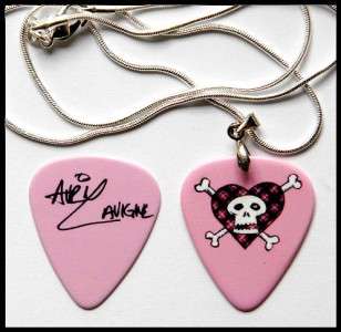 Avril Lavigne Guitar Pick Silver Necklace + Pick  