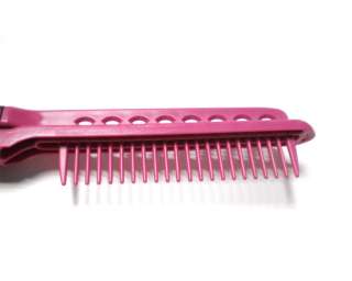 DIY Salon Styling Hairdressing Hair Straightener V comb