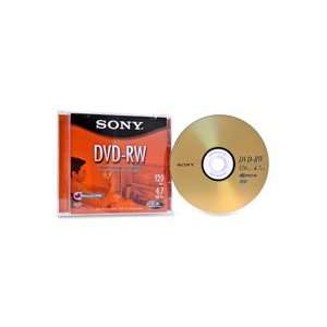 com Sony Electronics Products   DVD RW, 2X Max Speed, 4.7GB, 120 Min 