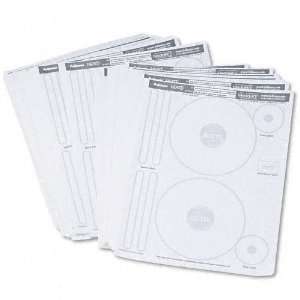  Fellowes® NEATO CD/DVD Laser/Inkjet Labels, Matte White 