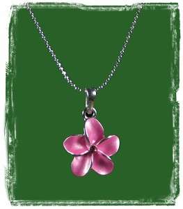 New Hawaiian Plumeria Flower Charm Necklace / Choker  