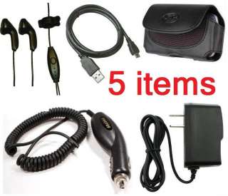   LG Optimus Slider Car+Home Charger+Headset+Case+USB Cable+Clip  