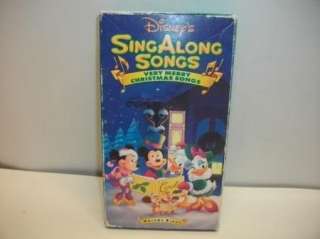 walt Disney Sing Along Songs   Very Merry Christmas VHS kids cartoon 