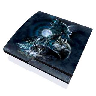 Sony PS3 SLIM Glossy Finish Console Skin by DecalGirl ~ HOWLING  
