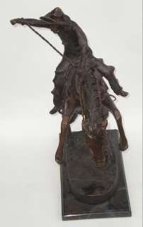 BRONZE FREDERIC REMINGTON_BRONCO BUSTER_SCULPTURE  