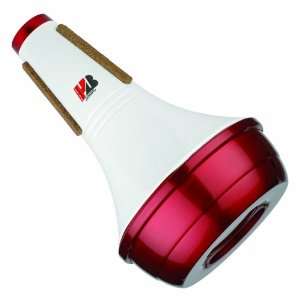   Straight Red/White Aluminum Euphonium Mute (265) Musical Instruments