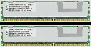 16GB (2X8GB) MEMORY FOR HP PROLIANT DL380 G7 DL980 G7 ML330 G6 ML350 