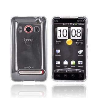 Crystal Clear Hard Cover Case Skin for Sprint HTC EVO 4G New  