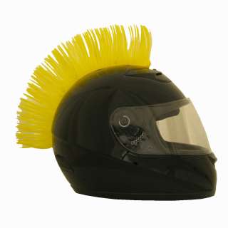 Yellow Motorcycle Scooter ATV Dirt bike Helmet Mohawk  
